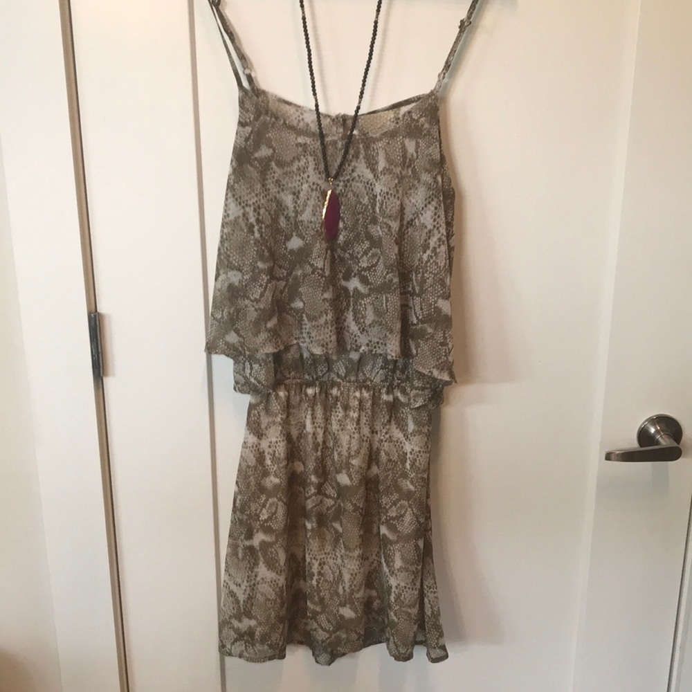 Snake skin Mumu dress